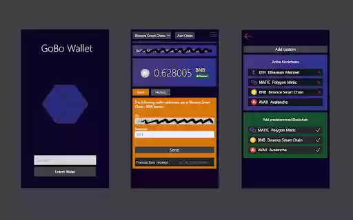 GoBo Wallet  from Chrome web store to be run with OffiDocs Chromium online