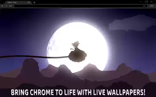Goku Flying on the Cloud Live Wallpaper  from Chrome web store to be run with OffiDocs Chromium online