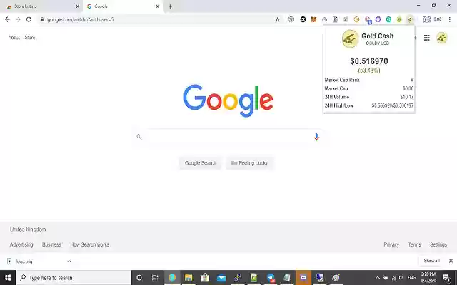 Gold Cash Market Plugin  from Chrome web store to be run with OffiDocs Chromium online