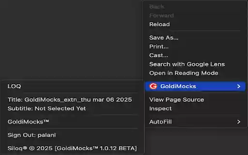 GoldiMocks  from Chrome web store to be run with OffiDocs Chromium online