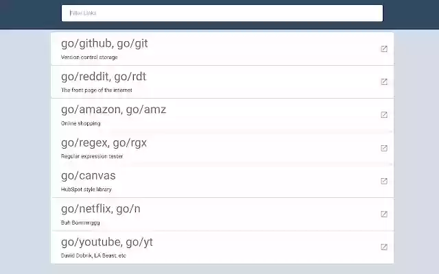 GOLINKS  from Chrome web store to be run with OffiDocs Chromium online