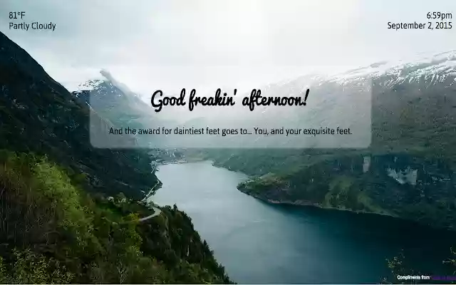 Good Freakin Morning from Chrome web store to be run with OffiDocs Chromium online Good Freakin Morning from Chrome web store to be run with OffiDocs Chromium online