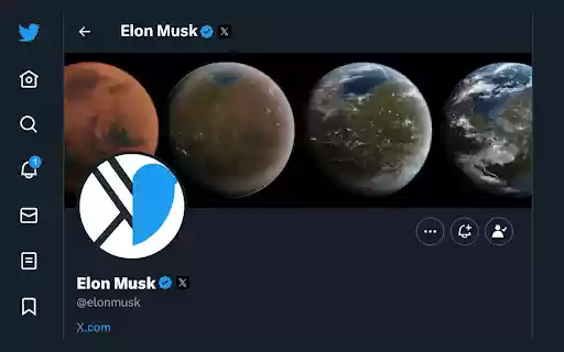 Good old Twitter  from Chrome web store to be run with OffiDocs Chromium online