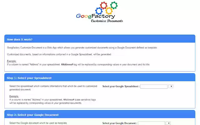 GoogFactory Customize Documents  from Chrome web store to be run with OffiDocs Chromium online