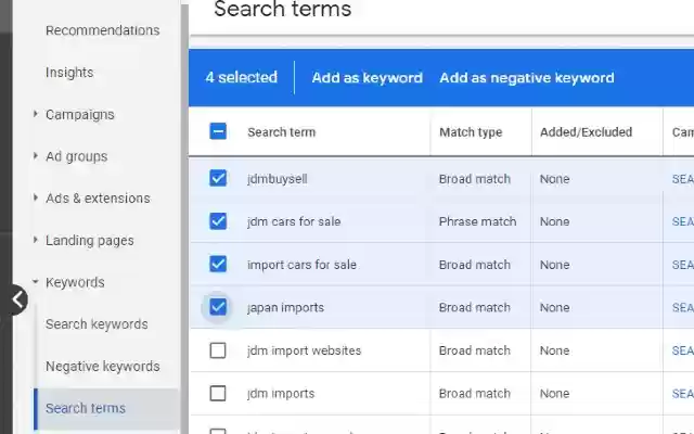 Google Ads "Add as Keyword" Match Type Helper from Chrome web store to be run with OffiDocs Chromium online Google Ads "Add as Keyword" Match Type Helper from Chrome web store to be run with OffiDocs Chromium online
