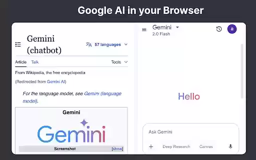Google AI  from Chrome web store to be run with OffiDocs Chromium online