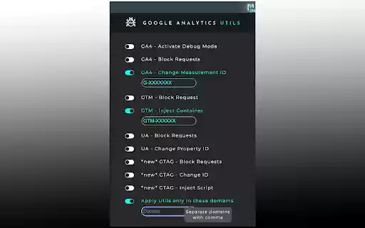 Google Analytics UTILS  from Chrome web store to be run with OffiDocs Chromium online