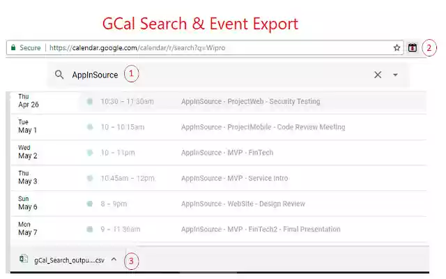 Google Calendar Export GCal to CSV from Chrome web store to be run with OffiDocs Chromium online Google Calendar Export GCal to CSV from Chrome web store to be run with OffiDocs Chromium online