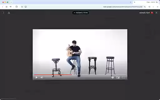 Google Chat Video Fixer for Netfree Users  from Chrome web store to be run with OffiDocs Chromium online