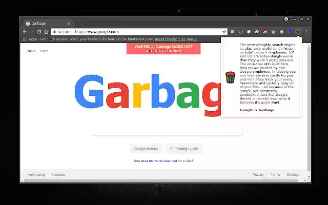 Google is garbage.  from Chrome web store to be run with OffiDocs Chromium online