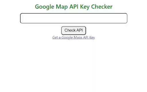 Google Maps Api Checker  from Chrome web store to be run with OffiDocs Chromium online
