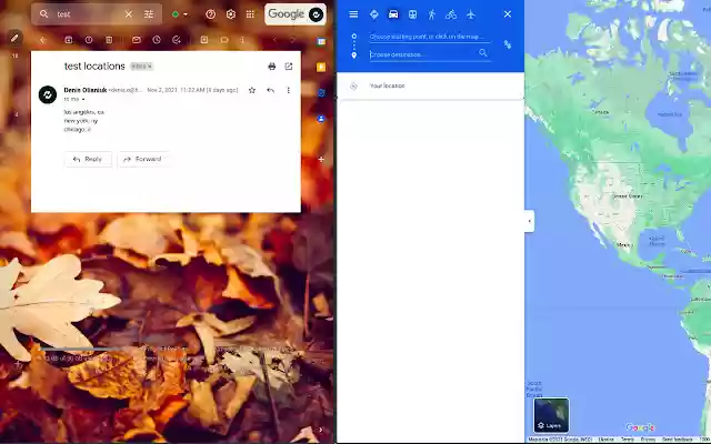 Google maps copy paste locationin Chrome with by