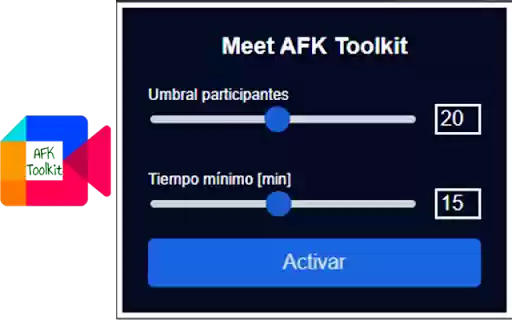 Google Meet AFK Toolkit  from Chrome web store to be run with OffiDocs Chromium online