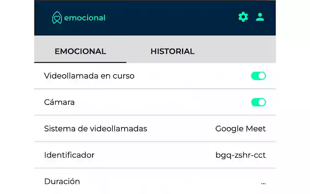 Google Meet by Emocional  from Chrome web store to be run with OffiDocs Chromium online