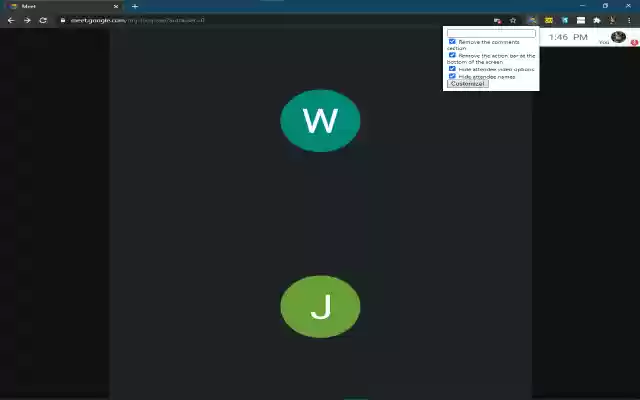 Google Meet Tools from Chrome web store to be run with OffiDocs Chromium online Google Meet Tools from Chrome web store to be run with OffiDocs Chromium online
