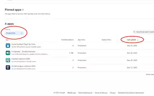 Google Play Console Auto Filter  from Chrome web store to be run with OffiDocs Chromium online