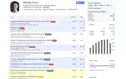 Google Scholar Author Highlighter  from Chrome web store to be run with OffiDocs Chromium online