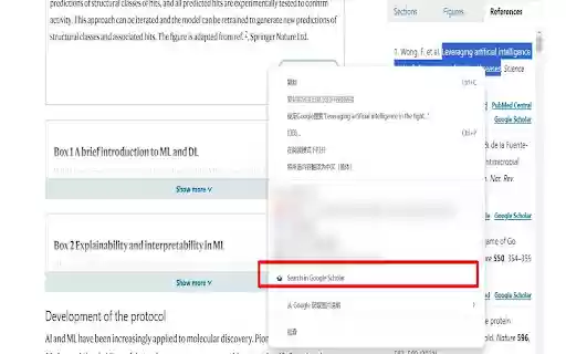 Google Scholar Search  from Chrome web store to be run with OffiDocs Chromium online