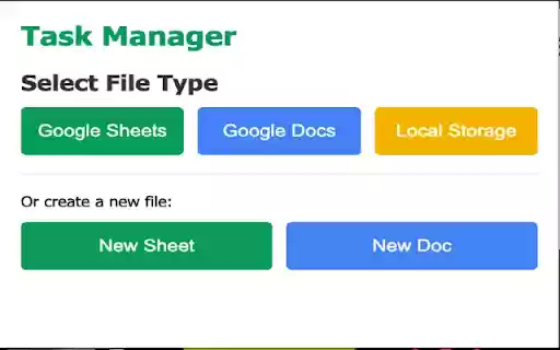Google Sheets Task Manager from Chrome web store to be run with OffiDocs Chromium online Google Sheets Task Manager from Chrome web store to be run with OffiDocs Chromium online