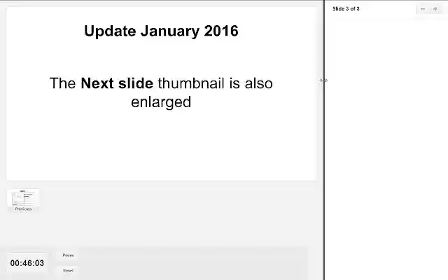 Google Slides Auto Resize Speaker Notes  from Chrome web store to be run with OffiDocs Chromium online