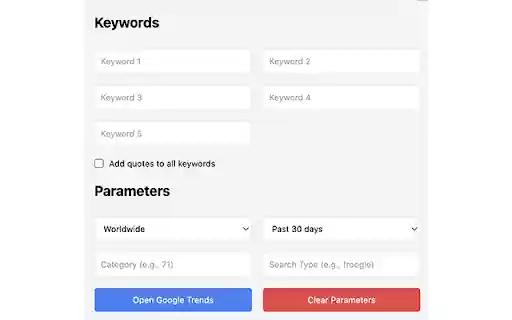 Google Trends Quick Access from Chrome web store to be run with OffiDocs Chromium online Google Trends Quick Access from Chrome web store to be run with OffiDocs Chromium online