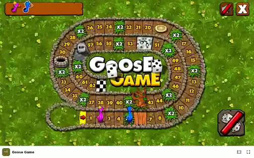 Goose Game Roll the dice and race to the final square!  from Chrome web store to be run with OffiDocs Chromium online