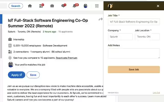 GoosePilot: Automated Job Tracker  from Chrome web store to be run with OffiDocs Chromium online GoosePilot: Automated Job Tracker  from Chrome web store to be run with OffiDocs Chromium online