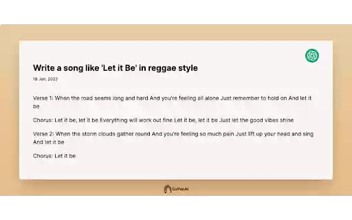 GoPenAI  from Chrome web store to be run with OffiDocs Chromium online