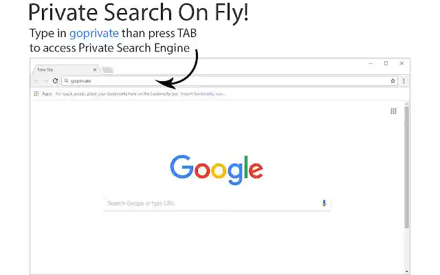 Go Private Search  from Chrome web store to be run with OffiDocs Chromium online