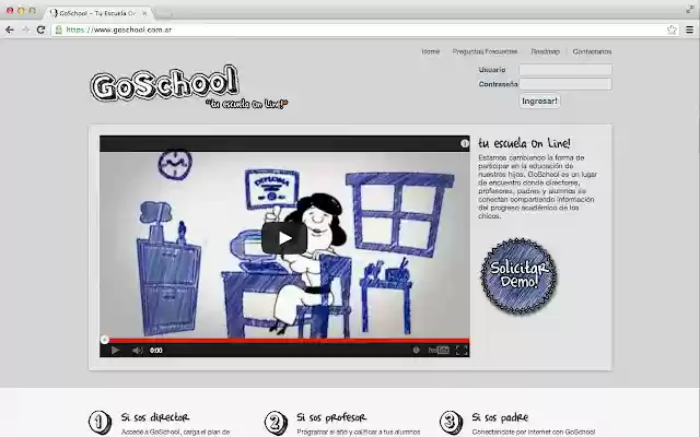GoSchool: Tu Escuela Online  from Chrome web store to be run with OffiDocs Chromium online