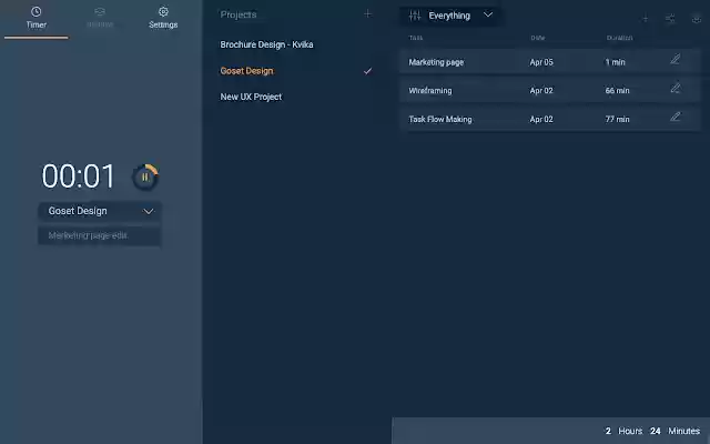 Goset App  from Chrome web store to be run with OffiDocs Chromium online