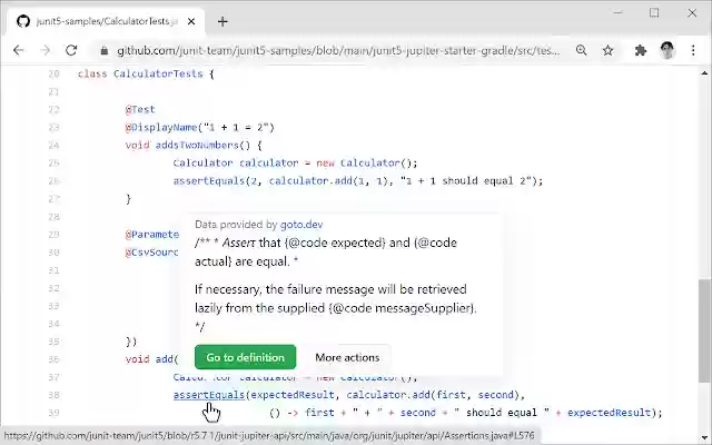goto.dev Pull request superpowers  from Chrome web store to be run with OffiDocs Chromium online