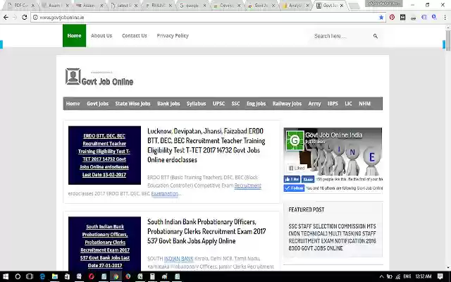 Govt Job Online  from Chrome web store to be run with OffiDocs Chromium online
