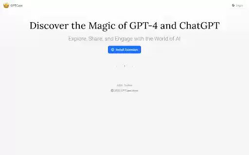 GPTCase ChatGPT Conversation Sharing from Chrome web store to be run with OffiDocs Chromium online GPTCase ChatGPT Conversation Sharing from Chrome web store to be run with OffiDocs Chromium online