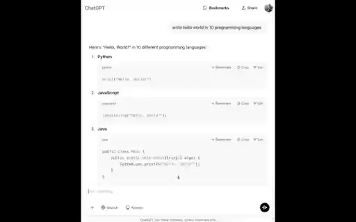 GPT Code Bookmarks  from Chrome web store to be run with OffiDocs Chromium online