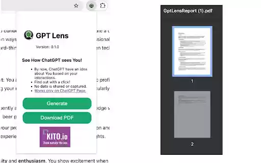 GPT Lens  from Chrome web store to be run with OffiDocs Chromium online