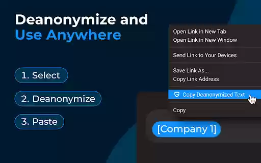GPT Privacy: Anonymize your Chat GPT prompts  from Chrome web store to be run with OffiDocs Chromium online