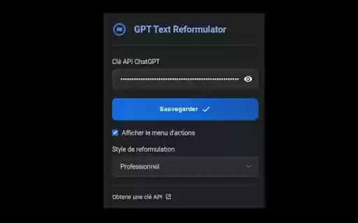 GPT Text Reformulator  from Chrome web store to be run with OffiDocs Chromium online