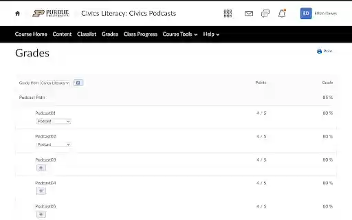 gradebook  from Chrome web store to be run with OffiDocs Chromium online