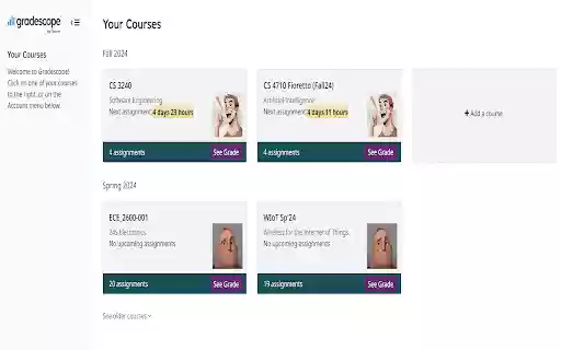 Gradescope++  from Chrome web store to be run with OffiDocs Chromium online