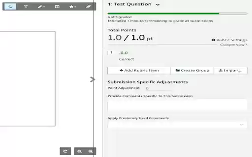 Gradescope Grading Progress Display  from Chrome web store to be run with OffiDocs Chromium online
