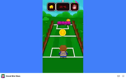 Grand Mini Slam Pick up and throw balls to dominate the court!  from Chrome web store to be run with OffiDocs Chromium online