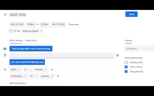 GrandTel Meetings from Chrome web store to be run with OffiDocs Chromium online GrandTel Meetings from Chrome web store to be run with OffiDocs Chromium online