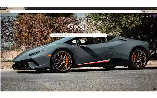 Gray Lamborghini on Road  from Chrome web store to be run with OffiDocs Chromium online