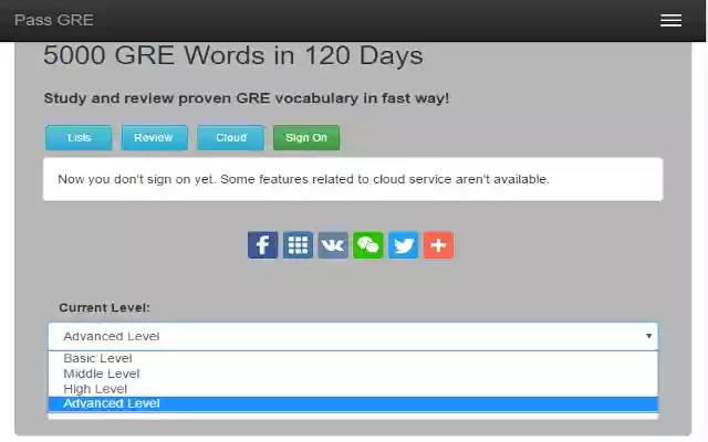 GRE 5000 Words in 120 Days from Chrome web store to be run with OffiDocs Chromium online GRE 5000 Words in 120 Days from Chrome web store to be run with OffiDocs Chromium online