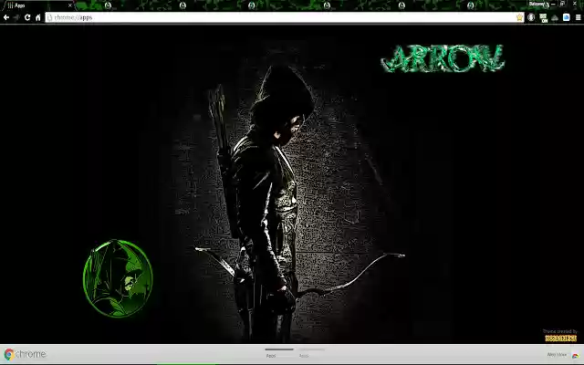 Green Arrow CW 1600px  from Chrome web store to be run with OffiDocs Chromium online