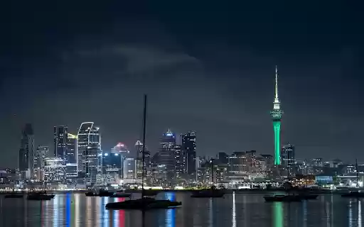 Green city and tower  from Chrome web store to be run with OffiDocs Chromium online