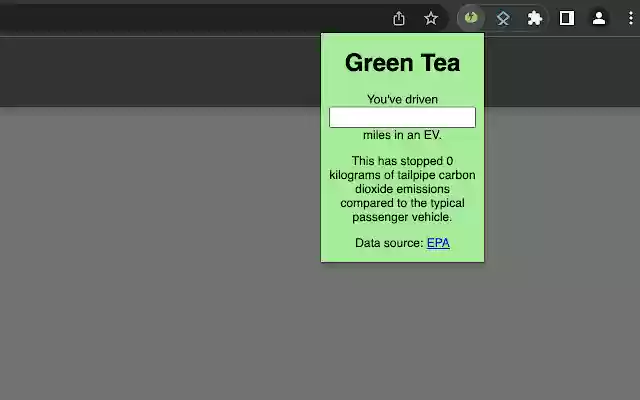 Green tea  from Chrome web store to be run with OffiDocs Chromium online
