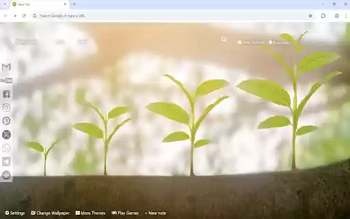 Green Wallpaper  from Chrome web store to be run with OffiDocs Chromium online