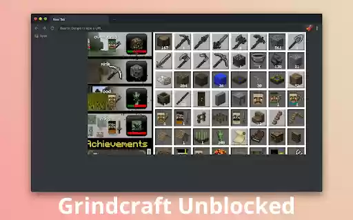 Grindcraft Game  from Chrome web store to be run with OffiDocs Chromium online